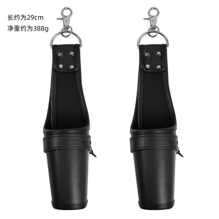 Sex Bondage Strap With Locker Adult Games Cuffs Restraint Hanging Handcuffs Leather Ankle Wrist Suspension Erotic Sex Toys