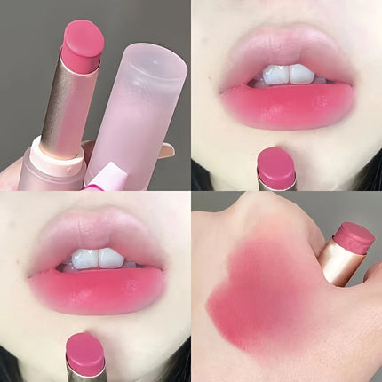 6-color Matte Velvet Mist Lipstick, Air Dimming Velvet Mist Lipstick Lift Long-lasting waterproof non-stick cup Soft Mist matte