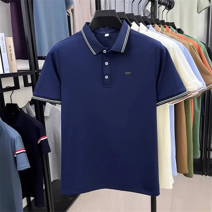 Designer Brand Men's Polo Shirt Lapel Short Sleeve Summer New Bee Embroidery T-Shirt Fashion Leisure Business Menswear Clothing