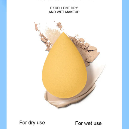7Pcs/Set Makeup Sponge Set, Suitable for Liquid BB Cream Powder Application, Makeup Egg Dry Wet Dual-use Powder Puff