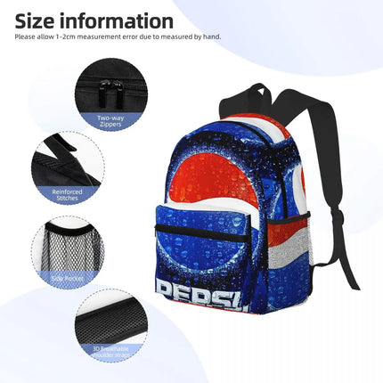 Thinking Bout You Pepsi Max  Backpack Daypack Large Capacity Boys Girls BookBag School Bag Shoulder Bags for Men Women