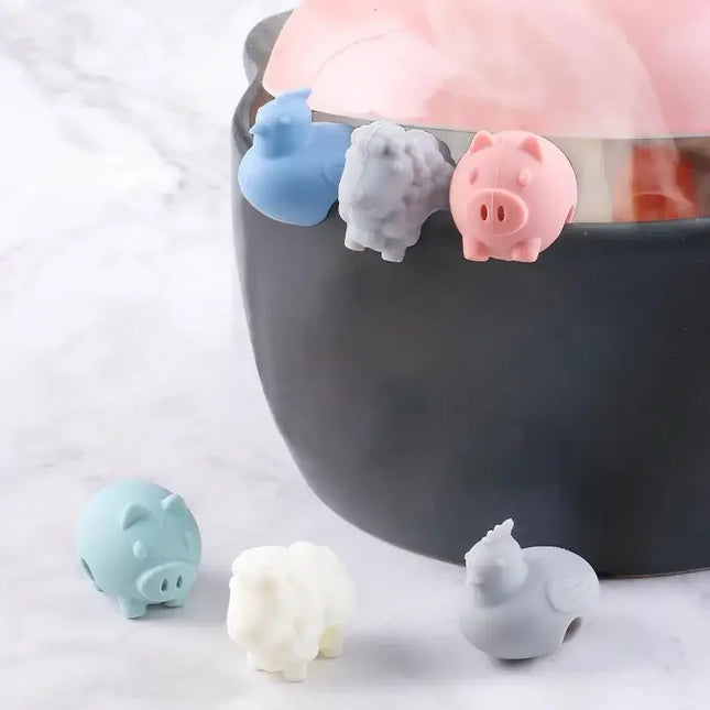 Silicone Pot Lid Anti-Spill Rack Heat-Resistant Anti-Overflow Stoppers Pot Cover Lifter Holder Creative Kitchen Tools Gadgets