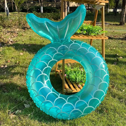 New Mermaid Tail Inflatable Toys Beach Swimming Pool Outdoor Floating Swimming Ring Water Toys Air Mattresses Bed Toys for Adult