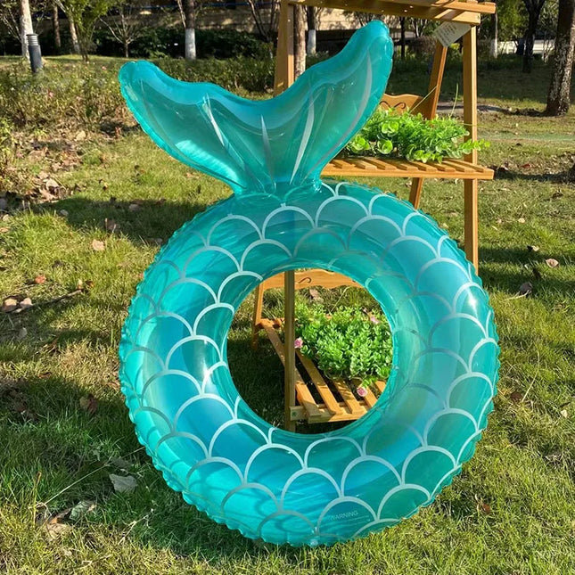 New Mermaid Tail Inflatable Toys Beach Swimming Pool Outdoor Floating Swimming Ring Water Toys Air Mattresses Bed Toys for Adult