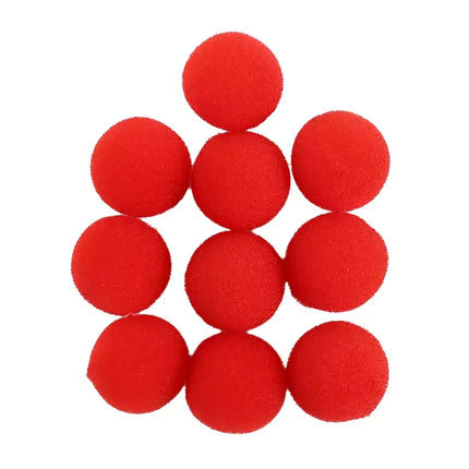 10PCS Funny Soft Sponge Magic Balls Street Magic Trick Props for Beginners Kids Adults Easy to Learn Magic Show Toy Party Gift