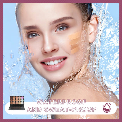 Multifunction Concealer Palette Cream Texture Covers Acne Marks Dark Circles 15 Colors Face Makeup Waterproof Make up Cosmetics