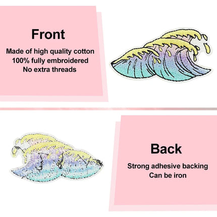 50/100pcs Random Assortted Embroidery Patches Cartoon DIY Iron on/Sew on Patches Stickers Applique for Clothes Dresses Hat Jeans