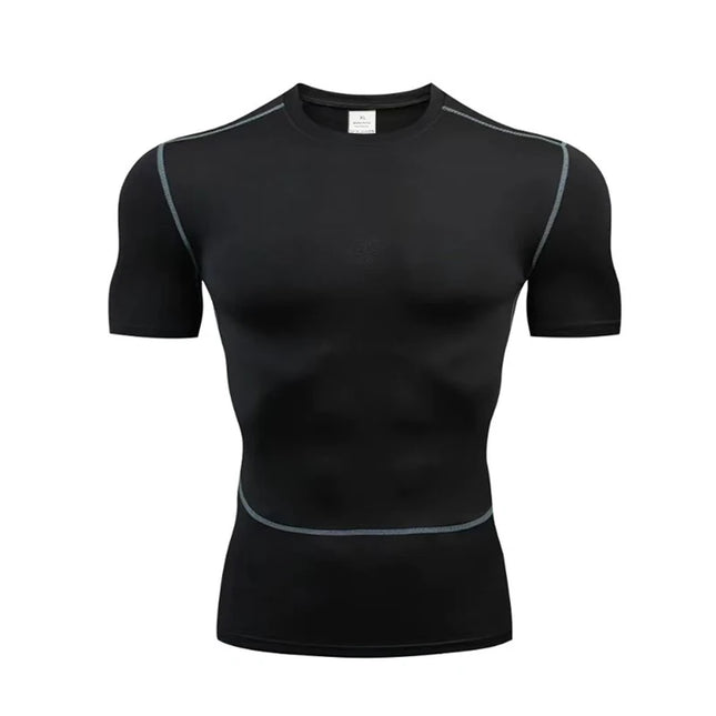 Men's T-Shirt Running Sport T Shirt Men Compression Top Tee Fitness Quick Dry Tight Training Gym Sport Running Shirts Men Jersey