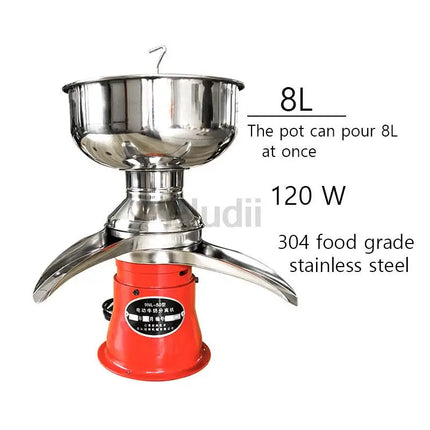50L/H Electric Milk Cream Separator Household Butter Milk Skimming Machine Commercial Centrifugal Skimmer 304 Stainless Steel