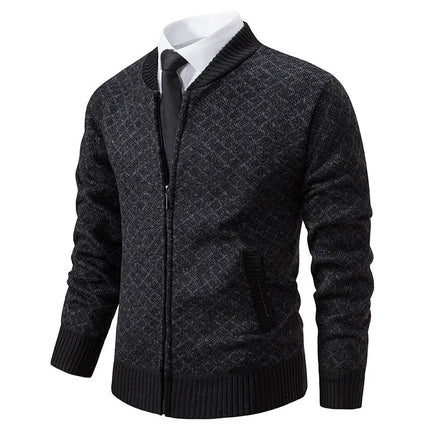 LEGIBLE 2025 Men's Sweaters Autumn Winter Wool Zipper Cardigan Sweaters Man Casual Knitwear Sweatercoat Male