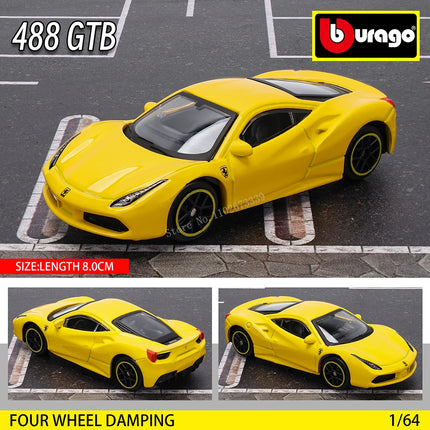Bburago1:64 Ferrari E812 COMPETIZIONE Model Small Collection Car Alloy Model Toy Gift Scene Decoration Classic and Exquisite
