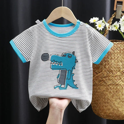 2025 Cotton Children Top For Summer 0-4Y Baby Clothes Cartoon Bears Graphic T Shirts Boys Wear Tees Kids Girls Clothes Korean