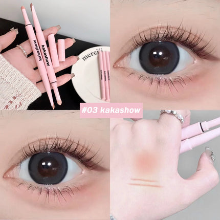 Meniscus Double-end Lying Silkworm Eyeliner Pencil Diamond Glitter Matte Eyeshadow Pen Brightening Cream Shadow Highligh Makeup