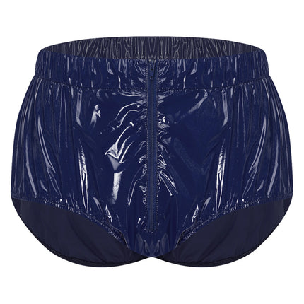 Swimwear Mens Waterproof Diaper Cover Underwear Front Zipper Briefs Swimwear Swimming Trunks Adaptive Special Needs Panties