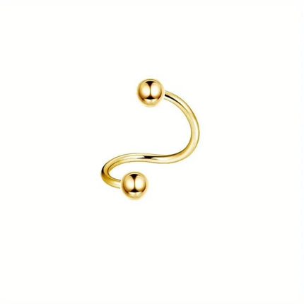 Drperfect 1pc Stainless Steel 16G Cartilage Earrings Stud Hypoallergenic Stainless Steel Stud Earrings Butterfly Heart Piercing