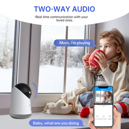 Lenovo 2MP WiFi Camera Smart Home Indoor Wireless IP Surveillance Camera Auto Tracking Security CCTV Surveillance Baby Monitor