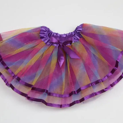 Baby Girl Tutu Skirt Cute Kids Princess Tulle Skirts Summer Children Party Ribbon Skirt Girls Dance Pettiskirt