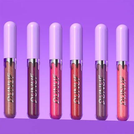 1pc Metallic Liquid Lipstick Long Lasting Glitter Lip Glaze Waterproof Moisturize Brown Lip Tint Shiny Shimmer Lipgloss Makeup