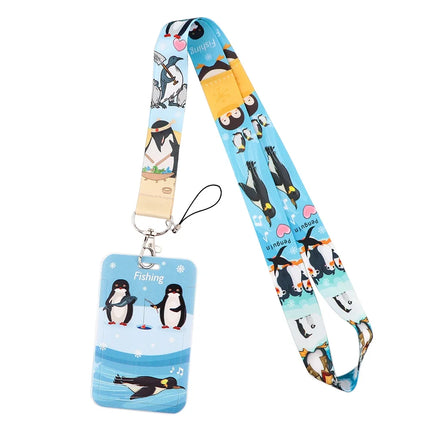 New Sakura Cherry Blossoms Flower lanyard card ID Badge Holder Keychain Pass Gym Mobile Kids Key Holder Key Rings Gift