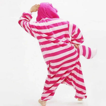 Alice In Wonderland Animation Cheshire Cat One-Piece Pajamas Parent-Child Costume Cosplay Party Costume Children Pajama