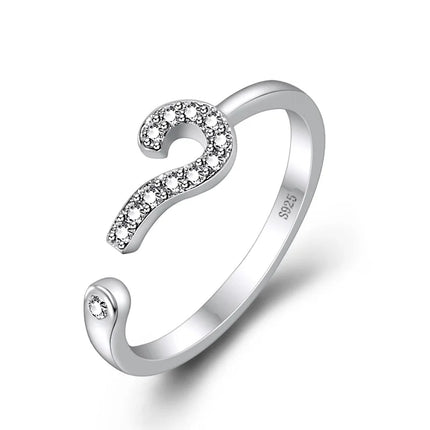 Hot 925 Sterling Silver Ring AAA Zircon Adjustable Simplicity Fashion Exquisite Women Jewelry Accessories Wedding Party Gift