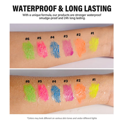 Color Mascara Thick Curl Waterproof Natural Eyelash Long Lasting Blue White Green Pink Luminousk Eye Makeup Korean Cosmetics