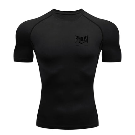 New Men's Running Compression T-Shirt Short Sleeve Gym Workout Shirts Fitness Shirts Men's Jogging Sportswear Sweatshirts