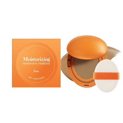 Cushion Foundation Full Coverage Glow Waterproof Long-Lasting Concealer Brightening Sunscreen Soft Korean Makeup Base Cosmetic