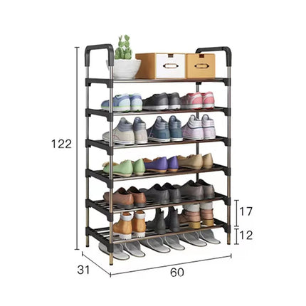 Family Organization 6/7/8 Layers of Shoe Racks, Simple Assembly, Large Capacity Storage, Suitable for Multiple Shoe Storage