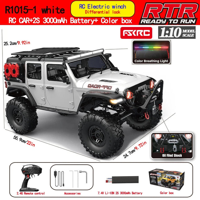 Huangbo Hot Selling 1:10 Remote Control Off Road Vehicle The Second Generation Upgraded Full Scale Climbing Vehicle Remote Car