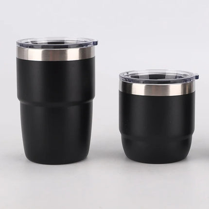 Stainless Steel Small Coffee Vacuum Flask 6/8oz Portable Thermos Water Bottle Car Travel Mug with Lid