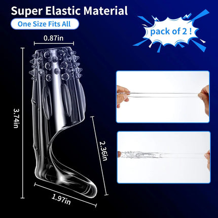 Vibrating Cock Ring For Men Silicone Penis Vibrator Intense Mens Vibrator Longer Harder Stronger Erection Adult Sex Toy For Men