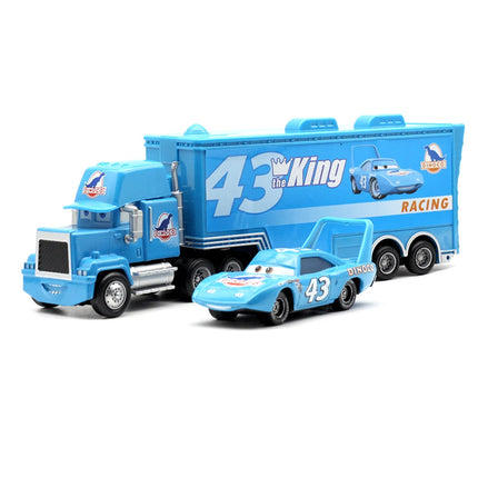 NEW Disney Pixar Cars And Truck Set Lightning Mcqueen Jackson Storm Mack Truck Model Trucks Racing Car Birthday Gift for Boys