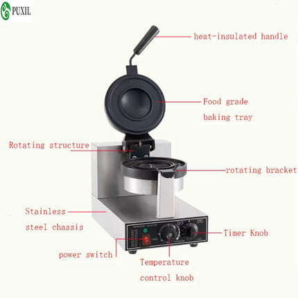 Electric Burger Machine 1300W Panini Press Non stick Coating Burger Machine Burger Machine Baking Machine