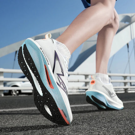 Running Shoes Carbon Board Speciality Marathon Men Sports Breathable Lightweight Women's Comfortable Athletic Nonskid Sneakers