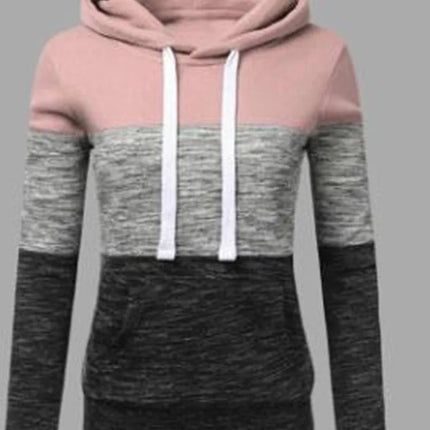 Thickened Fleece Long Sleeve Hoodie Jacket Loose Fit Pure Color Sweatshirt for Women Autumn Winter Polyester Fiber Casual Style