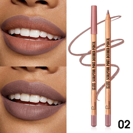 This matte, waterproof lip liner is long-lasting and non-fading, easy to apply, and perfect for beginners.