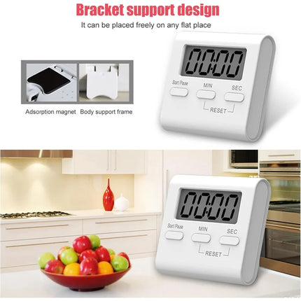Kitchen Reminder Magnetic Digital Timer for Cooking Timer with Back Stand with Loud Alarm Countdown Timer Kitchen Gadget