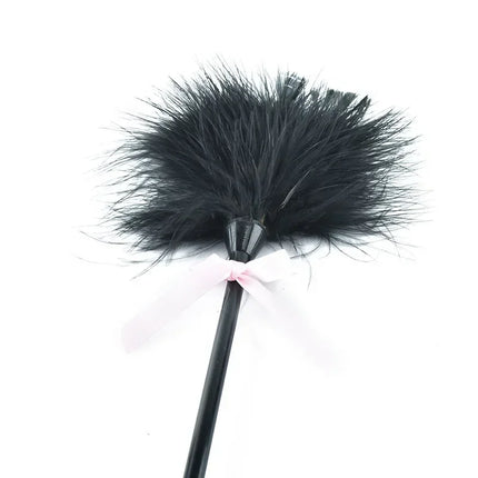 Premium Leather Fetish Kit - Spanking Paddle, Flogger, Riding Crop & Feather Tickler, Adult Bondage Play Toys