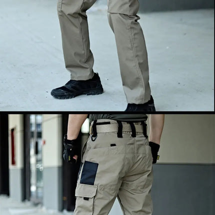 New Tactical Work Pants Men Outdoor Cargo Trousers Multi-pocket Waterproof Pant Autumn Spring Outdoor Workwear Hiking Trousers