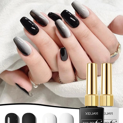 XEIJAYI 15ML White Regular Nail Polish for Semi Permanent Base Top Coat Manicure Soak Off Varnishes Nail Art esmalte de uñas