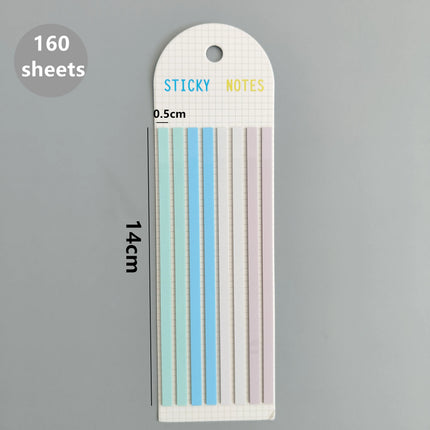 160 Sheets Transparent Sticky Notes Self-Adhesive Reading Annotation for Books Notepad Bookmarks  Memo Pad Index Tabs