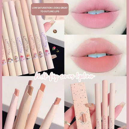 LipLinerPen Lips Makeup Soft Mist Cosmetics Lipstick Pen Gentle Colors Matte Lipstick Pen Lip Contouring Lipliner Pencil