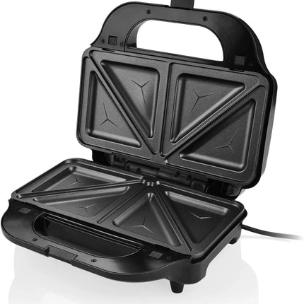 Portable 6-in-1 Automatic Temperature Control Deep 2-Slice Waffle & Sandwich Grill Maker with Detachable Plates for Household
