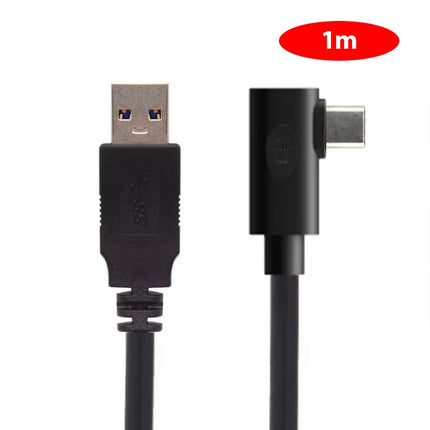 RGEEK 1m 3m 5m 90 Degrees Elbow Link Cable For Quest 2/Quest 3S/Quest 3 USB A to USB-C Steam VR Quest2 Type- C 3.1 Data Cable