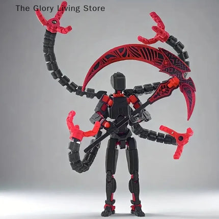 Titan 13 Action Figures T13 Figure 3D Printed Multi-Jointed Movable Lucky 13 Action Figure Nova 13 Action Figure Dummy Kids Gift