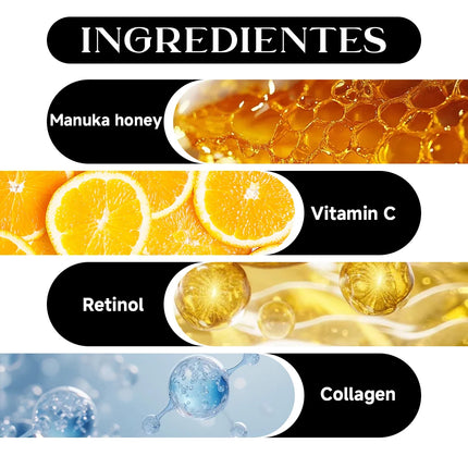 HISENRAIN Retinol Collagen Face Serum - Anti-Aging Intense Moisturizer, Reduce Wrinkles Fine Lines & Firm Skin.