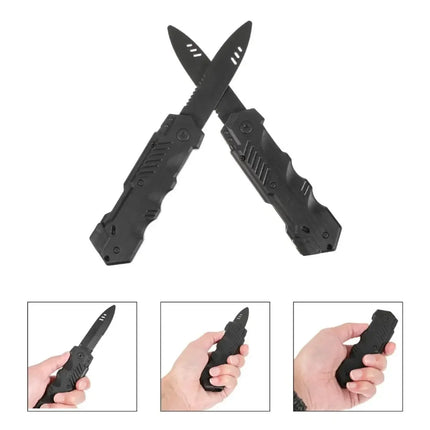 Magic Retractable Disappearing Prop Toy - Plastic Blade Trick Gadget for Halloween, Fools Day Party Pranks & Gifts
