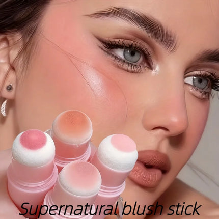 Matte Blush Stick for Vibrant Brightening Makeup Enhances Skin Tone Great Christmas Present for Women and Girls