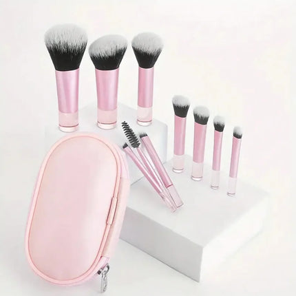 10Pcs/Bag Mini Makeup Brush Set Powder Eyeshadow Foundation Blush Blender Concealer Beauty Makeup Tools Brush Professional